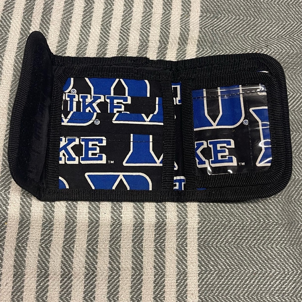 SAX DUKE Tri-Fold Wallet in Black and Royal Blue - Picture 2 of 3